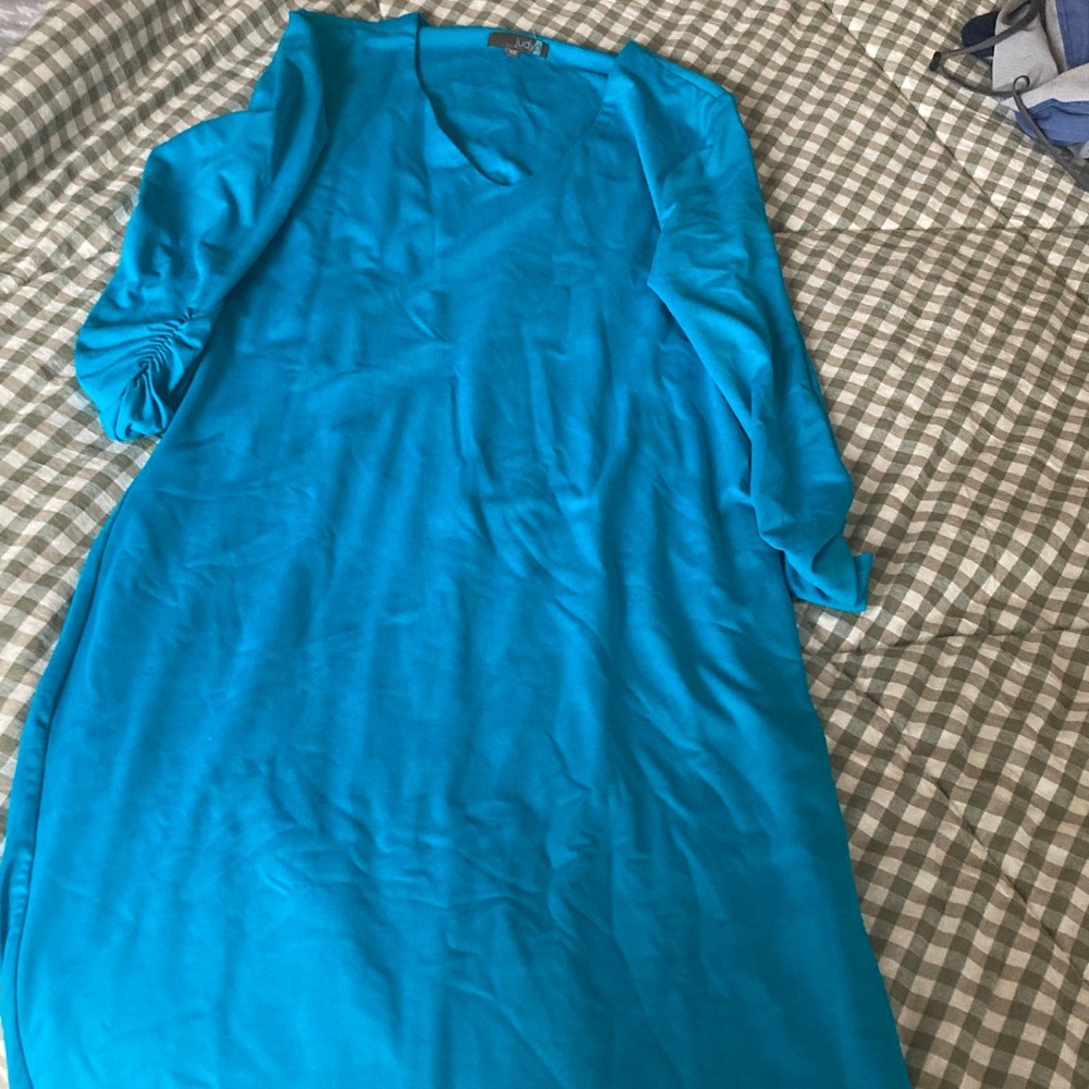 Vibrant Blue Long Sleeve Dress